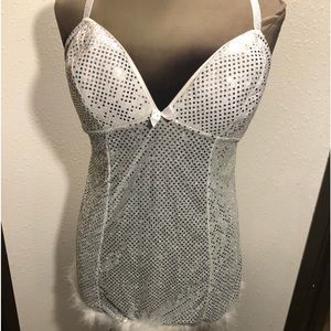 Passion Forever 1X Silver sparkle babydoll
